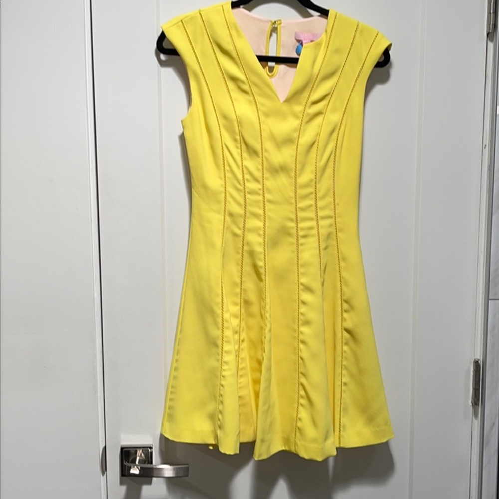 Ted Baker yellow mini dress